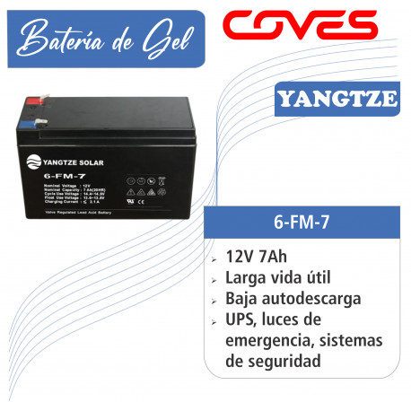 Batería Yangtze 12V 7AH